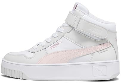 PUMA Carina Street Mid, Sneaker Donna, White Frosty Pink Feather Gray, 37.5 EU