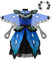 ReliBeauty Schmetterling Kostüm Kinder Mädchen mit Haarreif,140