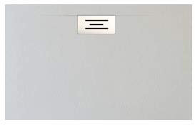 PLATO DE DUCHA RESINA Y CARGAS MINERALES DESAGUE LATERAL (170 X 70, GRIS CLARO)