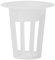 100Pz Serra Hydroponics Pot, Slotted Mesh Pot Sistema Idroponico Soilless Cesto di Crescita Pot, Garden Grow Pianta Vegetale Seed Germinate Nursery Pots(Bianco)