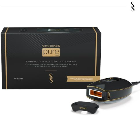 SmoothSkin Pure Mini – Kompakter und ultraschneller Epilierer für Haarentfernung am Körper und Gesicht für Frauen und Männer, mit Präzisionskopf und Hauttonsensor