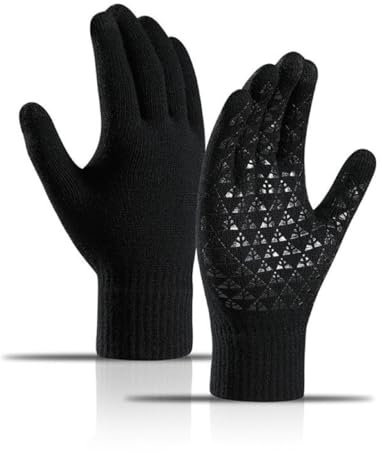 ZKGYUS Guantes Invierno Hombre termicos Mujer, Guantes Tactiles Movil Hombre, Ciclismo Moto Bici Correr Aire Libre para Frio Antideslizantes Conducir Deporte Running, Bicicleta Termico Running