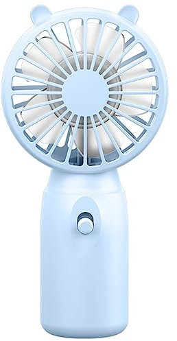 Mini ventilateur portable de voyage alimenté par piles AA super silencieux pour la maison et le bureau - Ventilateur de voyage avec batterie AA - Mini ventilateur portable à main - Mini ventilateur de