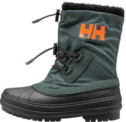 Helly Hansen JK Varanger Isolato, Stivali da Neve Unisex-Bambini e Ragazzi, 453 Dark Creek Neon Orange, 31 EU