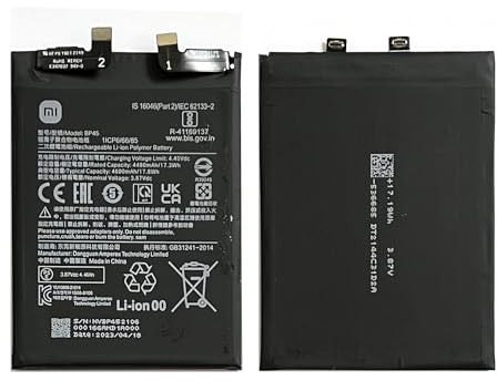 Original Akku BP45 passend für Xiaomi Mi 12 Pro. Ersatzt Battery 4600 mAh, 3,87V. Neu