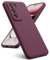 Oududianzi - Cover Compatibile con Oppo Reno 12 Pro 5G [Cover in Silicone Liquido] [Interno in Microfibra] Gomma Gel di Silicone Liquida Antiurto Custodia Cover Oppo Reno 12 Pro 5G - Bordeaux