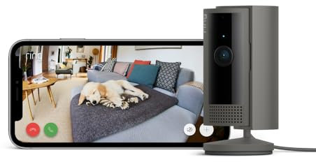 Ring Innenkamera (Indoor Camera 2. Gen.) | Überwachungskamera für den Innenbereich | 1080p-HD-Video, Privatsphäre-Sichtschutz, WLAN, ideal für Haustiere | Mini Sicherheitskamera zur Selbstinstallation