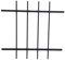 Grille de Défense pour Fenêtre Hauteur 75cm Largeur 60cm (côte tableau)