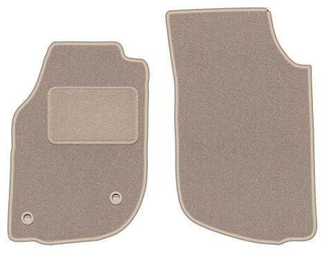 Wielganizator Automatte – Passend für Volvo 940/960 FL Limousine 1990-1998 – Velours – Autozubehör - Praktische Fußmatte Auto – 2-teilig - beige