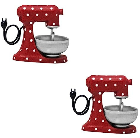 TOYANDONA 2pezzi Miniature Kitchen Mixer Giocattolo Per Ragazzo Ragazza Mixer Miniatura Per Gioco Di Ruolo Accessorio Educativo Per Sviluppo Creativo e Coordinazione Mano-occhio Per Giochi