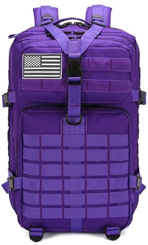 FANDARE 45L Militär Rucksack Molle Taktische Motorrad 3 Tage Armee Assault Wanderrucksack Herren Damen Arbeit für Taktischer Assault Wandern Reisen Trekkingrucksack Jagdrucksack Schulrucksack