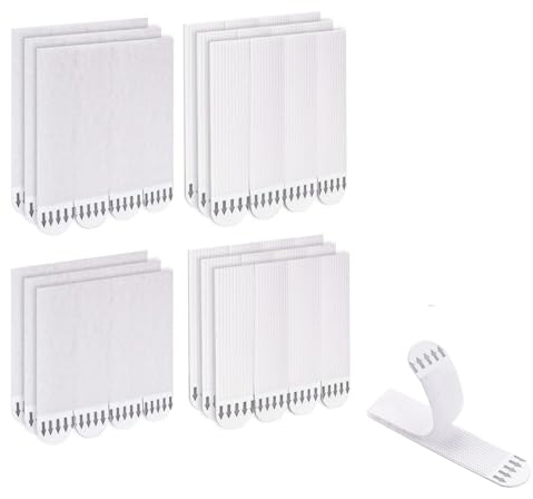 Bilder Montage Strips, 48 Stück Poster Strips, Stark Klebestreifen zum Aufhängen Von Bildern Und Rahmen, Bilder Aufhängen Ohne Bohren, Hängestreifen Bilder Montagestreifen(M+L)