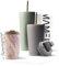 MAMEIDO Thermobecher personalisiert 350ml - Kaffeebecher to go mit Namen aus Edelstahl doppelwandig isoliert, auslaufsicher - Namensgravur als personalisiertes Geschenk (Pearl Marble, 0,35l)