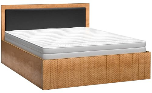 Lomadox Bett 160x200 modern in Eiche