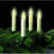 B & S 20 Christbaumkerzen LED warmweiß kabellos mit flackerndem Licht, Fernbedienung und Timer H10 cm