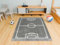 AKCILA Lima rechteckig Grau Kids Carpet Feld, Fußball 140x190 cm, Kinderzimmer, Kurzflor Teppiche Jungen, Spielteppich Kinder Babyzimmer Tepich, Teppich Schlafzimmer,Teppiche Gegend, Wohnzimmerteppich