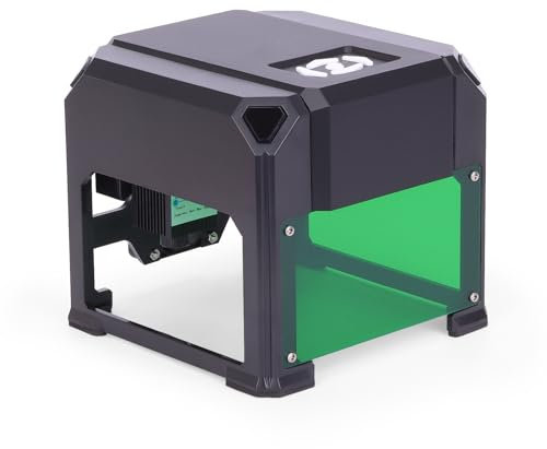 HomdMarket K4 Graviermaschine, mit 8 * 8 cm Arbeitsbereich für Anfänger,Keine Installation erforderlich und super einfach zu bedienen für den Heimgebrauch DlY Mini-Gravur-Drucker für Windows Os