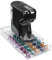 Navaris Dispensador de Cápsulas de café para Nespresso y Tassimo - Caja Capsulas Cafe y Soporte para Cafetera - Portacapsulas de Cafe para 50 Cápsulas - Acrílico Transparente