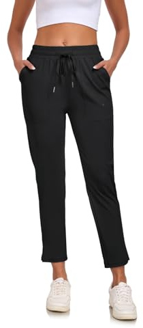 Beuwltpa Jogginghose Damen mit Taschen Leicht Sporthose Atmungsaktiv Freizeithose Lang Sweatpants für Golf,Fitness,Lauf,Lounge