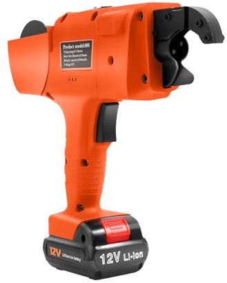 Mermajesticelektrische Bindemaschine, Bewehrungsbindemaschine Handheld Vollautomatisc mit 12v Lithium-Ionen-Akku, 4500mah, Staub und Wasserdicht, Inklusive Werkzeugkoffer und ZubehöR