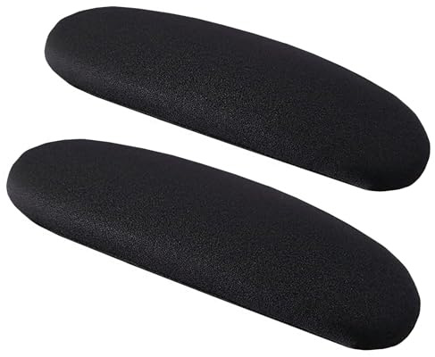 FYTXSZ Chair Covers Spandex Office Computer Chair Cover Stretch Removable Washable Rotate Swivel Chair Protective Covers (Chair Armrest Covers 1 Pair Black-L)