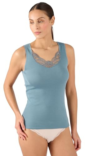 Damart - Thermolactyl Medium Warmth Sleeveless T-Shirt for Female, V Neck, Medium Warmth 3 (-5°C to 5°C)