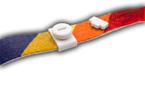 4x Festivalband Verschluss – Wiederverwendbar | Festivalbändchen, Eintrittsband (16mm, weiß)