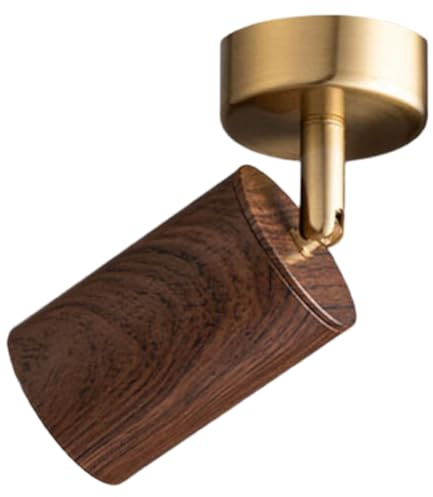 Fangxuee Aluminum Material Led Spot Light Mounted Adjustable Angle Walnut Small Ceiling Lamp