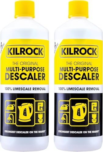 Mega K Multi-Purpose Descaler 1 Litre - Powerful Limescale Remover for Kettles, Shower Heads, Coffee Machines & Household Appliances | Fast Acting Descaling Solution - Biodegradable and Phosphate Free