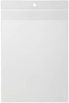 Durable Sichttasche A5, mit Schutzklappe und Lochung, 10 Stück, transparent, 230619