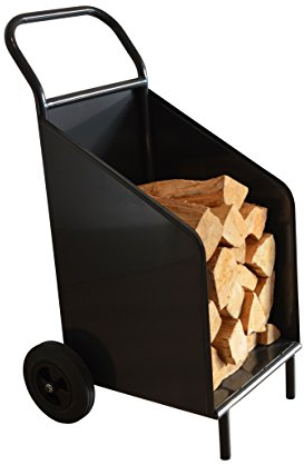 Chariot de rangement pour bois massif de chauffage/chariot à bois de chauffage (anthracite)