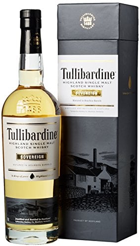 Tullibardine Sovereign | Highland Single Malt Scotch Whisky | 70cl | 43% ABV | Well Balanced & Approachable Whisky | Hints of Vanilla, Toffee & Creamy Chocolate | Scotch Whisky With Gift Box