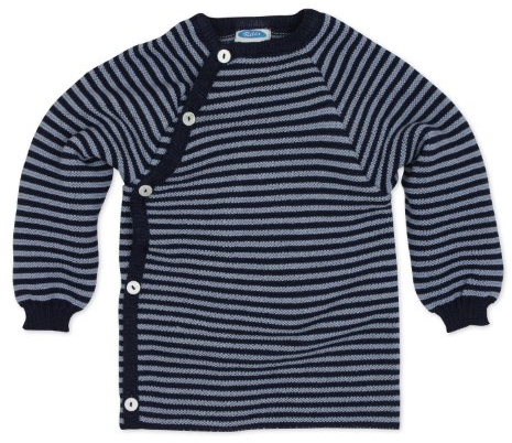 Reiff Reläx 20175 - Ringel-Schlüttli Bio-Merino-Schurwolle (kbT) marine/hellblau, Size / Größe:62/68