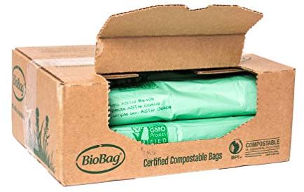 BioBag Kompostierbare Müllbeutel, 64 Liter, 60 Stück