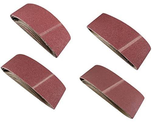 Belt Power File Sander Abrasive Sanding Belts 610mm x 100mm Mixed Grit 20pk