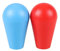 Avisiri - Juego de 2 palancas para joystick de estilo americano, ovaladas, con mango para 2 jugadores de Arcade, joystick Sanwa LB-30N MAME Jamma, Red & Blue