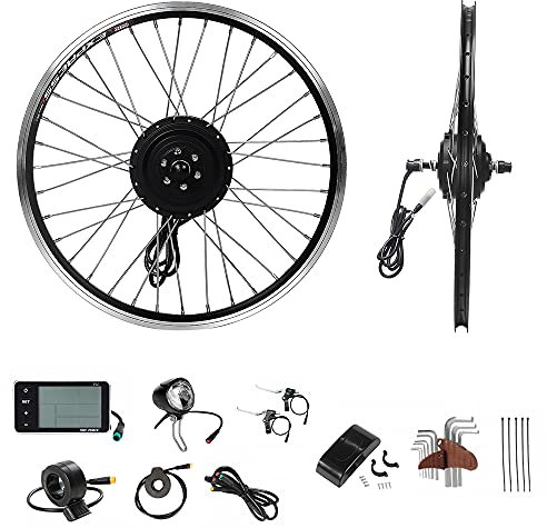 YOSE POWER 20'' ebike 36V250W conversion kit Front Wheel Brushless Motor with LCD Display Black for 20 Inches Electric Bicycle