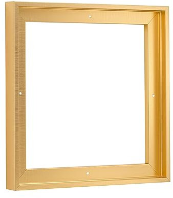PIXY CANVAS Floater Frame 12x12 for 3/4 (0.75) inch Deep Canvas Paintings/Canvas Prints/Wood Canvas Panels/Wall Art/Wall Decor/Home Decor/Artwork (Brass Gold, 12 x 12 inch, Square)