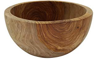 Staab's Salatschüssel, Obstschale, Suppenschale, groß, Serie Nordique aus Olivenholz antibakteriell (24 cm)