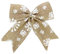 Healifty 10 Stück Leinwand Verpackung Weihnachtsflocken Schneeflocke Dekoration Jute Weihnachten Vintage Rustikale Dekoration für Hochzeit Party 14 cm