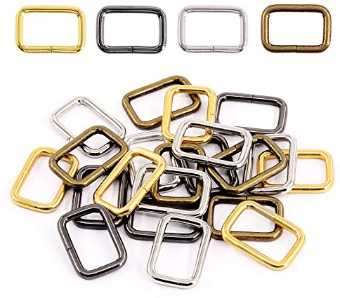 Swpeet 60 Stück Metall Schnalle, Gurt,Karabinerhaken,Stegschnalle Seitenschnalle Tragegurt Gurtschnalle Rucksackschnalle für Tasche Schnalle Gurte Rucksack, Handtaschen