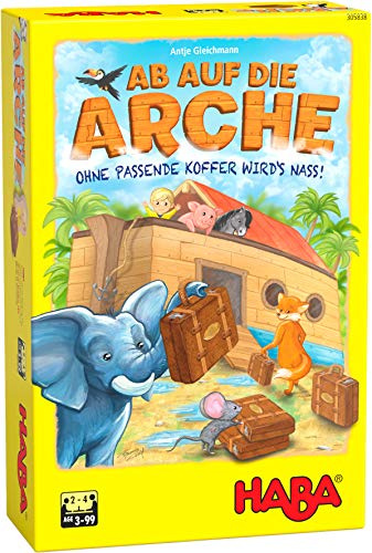 HABA 305838 - Ab auf die Arche, Spiel ab 3 Jahren, made in Germany bunt