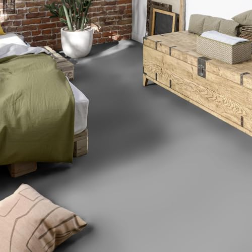 Bodenmaster PVC Bodenbelag Einfarbig Grau Tarkett Iconik 260 DJ Grey (Breite: 200 cm x Länge: 300 cm)