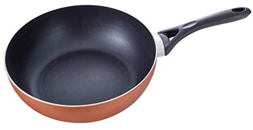 Sartén antiadherente de aleación de aluminio con mango cómodo Cacerola Huevo frito Filete frito Wok 28 cm / 30 cm de diámetro