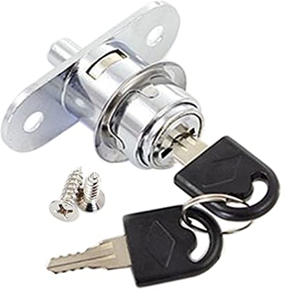 Cerradura de armario para puertas correderas y vitrinas,cerradura para muebles con cilindro de placa,diámetro de cilindro de 19 mm,cerradura de perno con cilindro de presión para puertas correderas