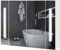 TUKAILAi Armoire de Salle de Bain avec Miroir, Armoire Toilette Miroir avec Eclairage LED et USB Port, de Salle de Bain Rangement avec 1 Porte 3 Etagères Reglables