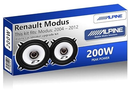 Modus Speaker upgrade Front Door Alpine car speakers 5.25 13cm 200W 200W