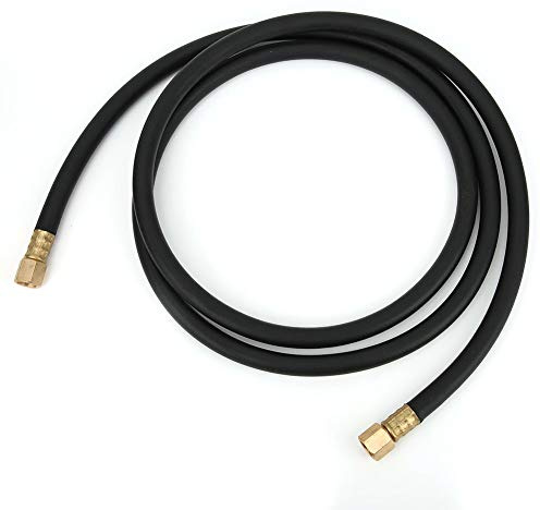 Tuyau d'azote, tuyau de soudage de gaz inerte Écrou Argon CO2 comprimé azote 1/4 1,5 m / 2,0 m, accessoires (2 m/6,6 pieds)