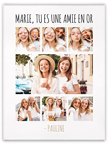 Maverton Votre Photo sur Toile, Impression sur toile personnalisée | Image sur Toile pour elle, 2 formats de cadre, décoration pour femme, souvenir pour anniversaire, Trésor, 30 x 40 cm