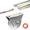 Kit coulissant avec rails 4 x 1,95 m pour portail de 4 m - 400 kg